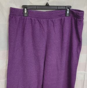 JMS Heather Purple Wide Legged Sweatpants 3X (22-24)